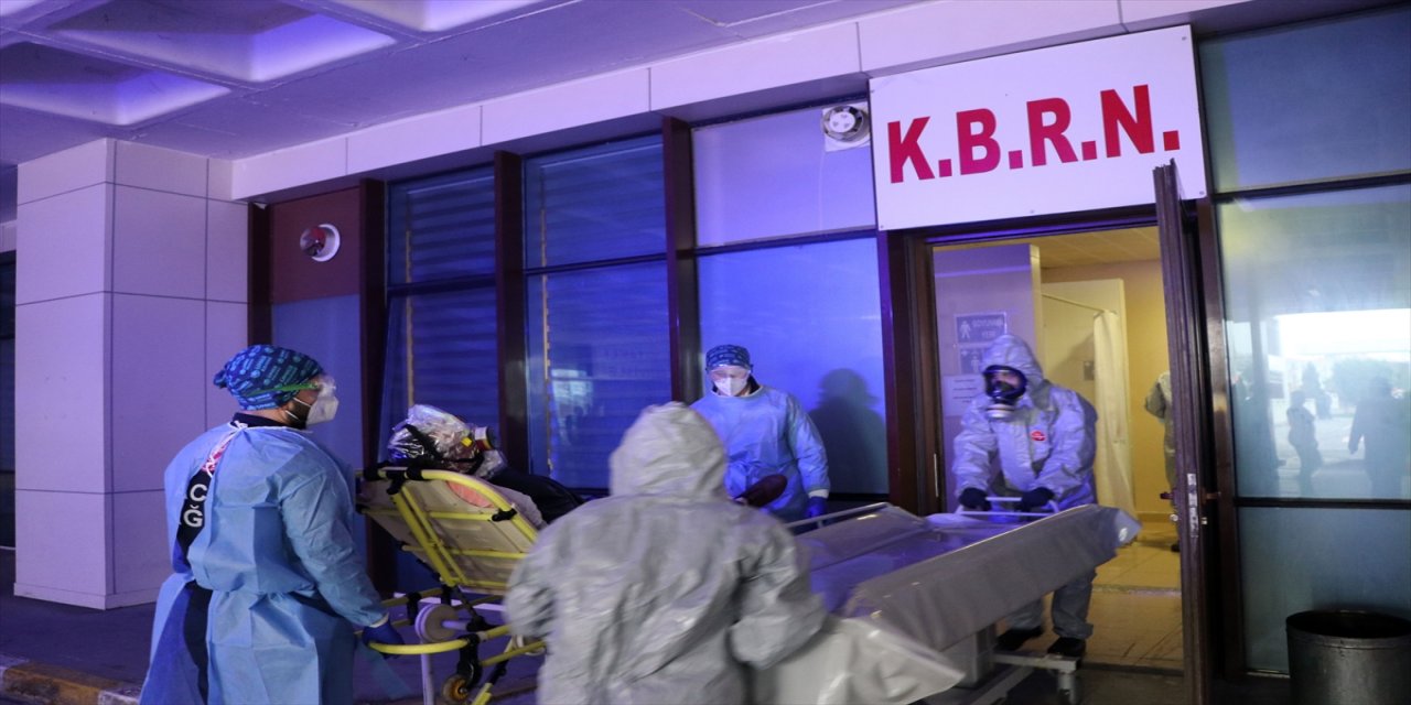 Edirne'de KBRN tatbikatı gerçekleştirildi.