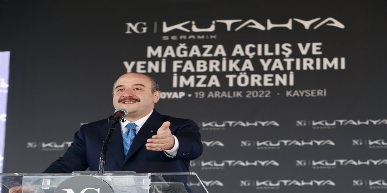 Sanayi ve Teknoloji Bakanı Varank Kayseri'deydi.