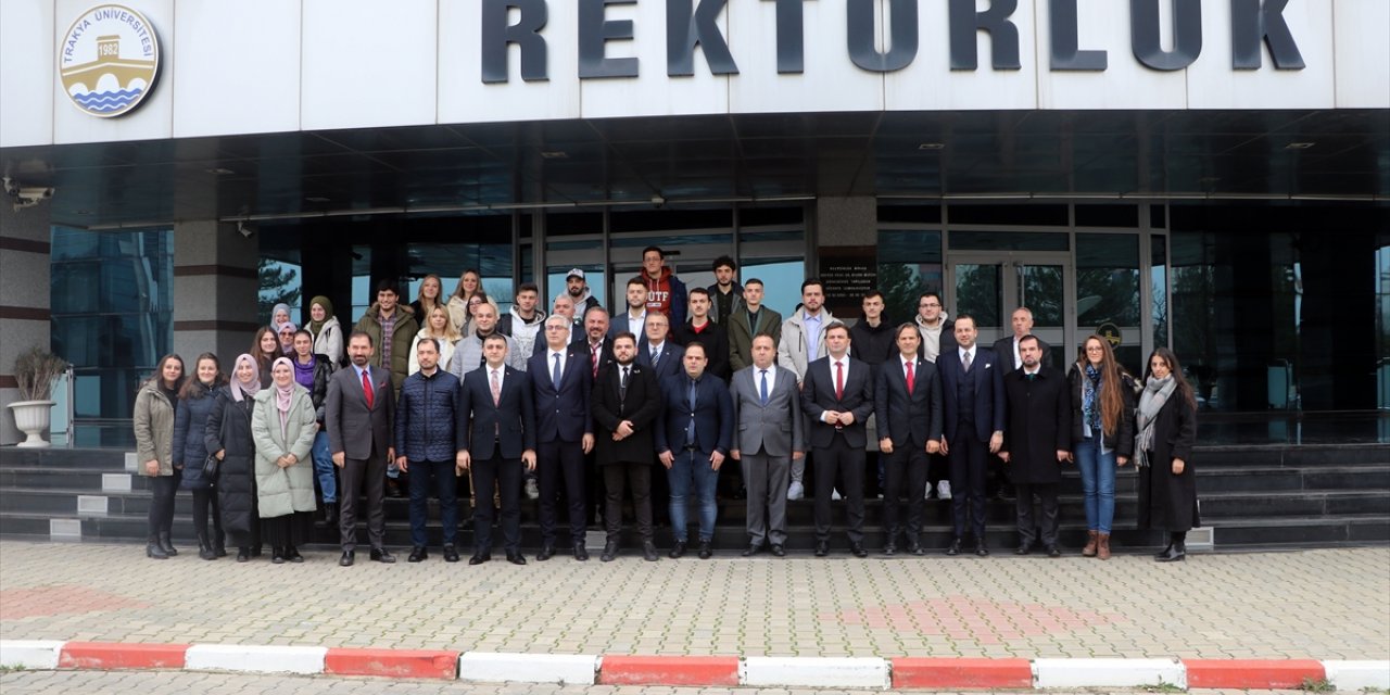 Kuzey Makedonya Dışişleri Bakanı Osmani, Edirne Valisi'ne ziyaret gerçekleştirdi.