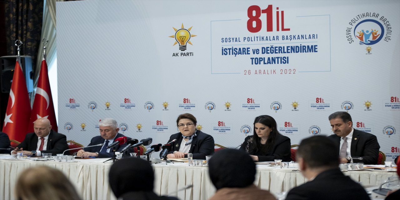Bakan Yanık, AK Parti Sosyal Politika Birimi Başkanları Toplantısı'nda konuştu: