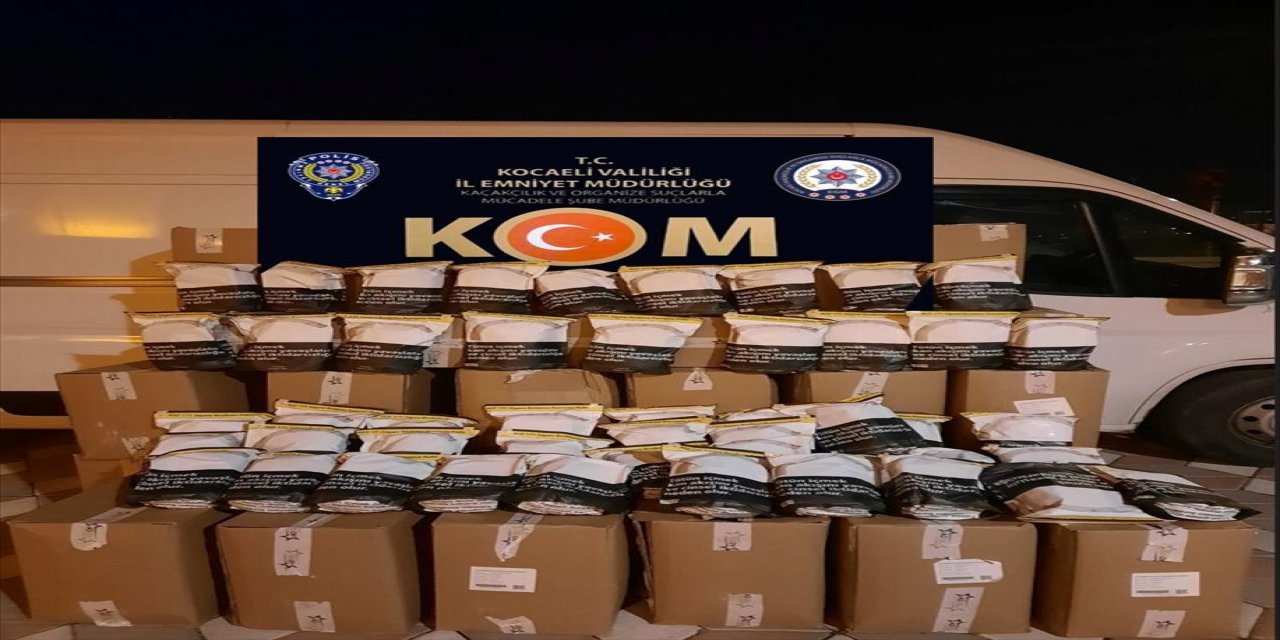 Kocaeli'de 1 ton kaçak tütün ele geçirildi