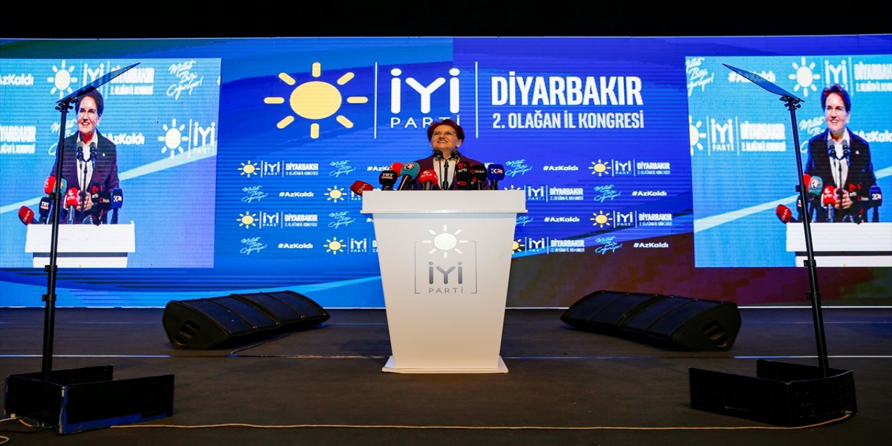 İYİ Parti Genel Başkanı Akşener, partisinin Diyarbakır İl Kongresi'nde konuştu: