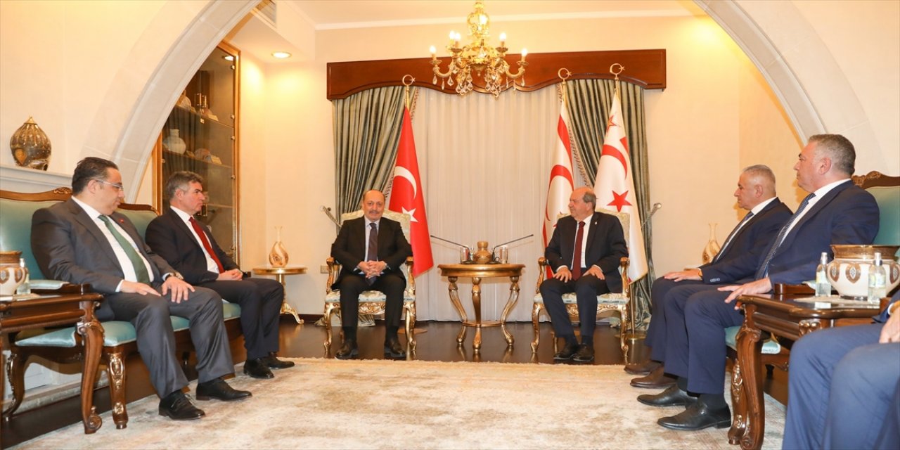 KKTC Cumhurbaşkanı Tatar ile Bakan Bilgin görüştüler.