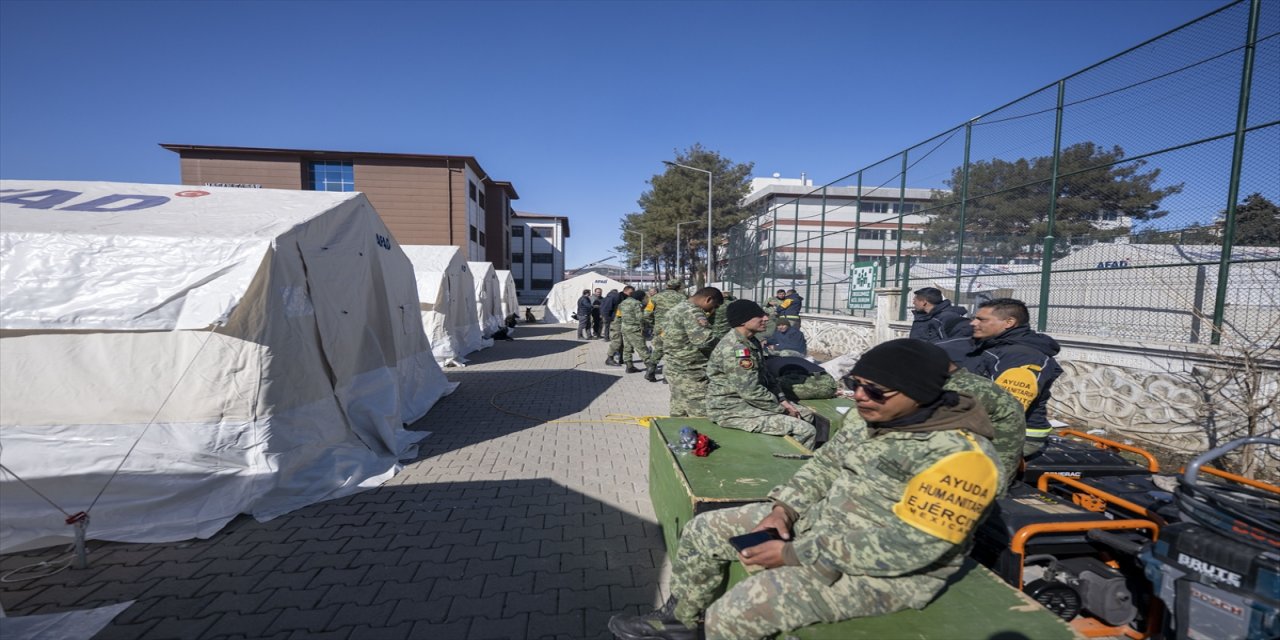 Meksika ekibi, Adıyaman'daki arama kurtarma çalışmalarını tamamladı