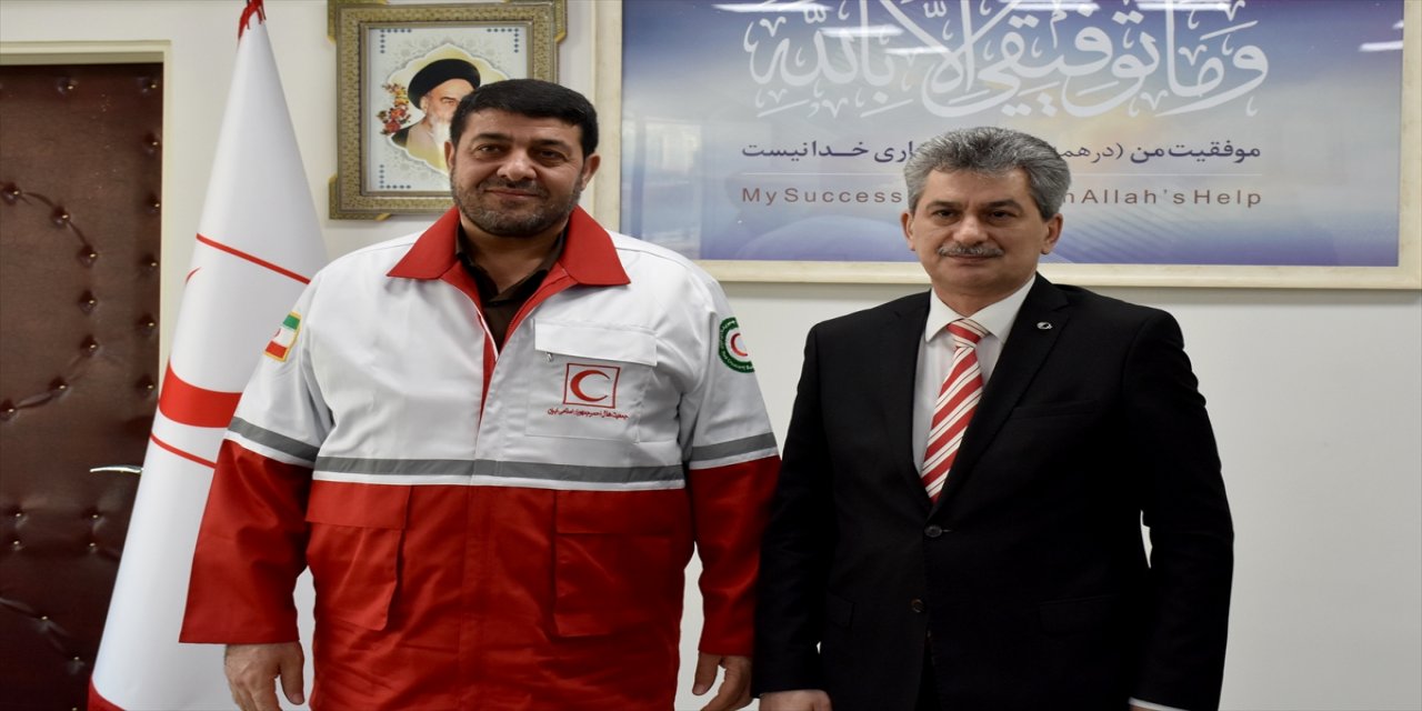 Tahran Büyükelçisi Örs'ten, depremdeki yardımlarından dolayı İran Kızılayına teşekkür ziyareti