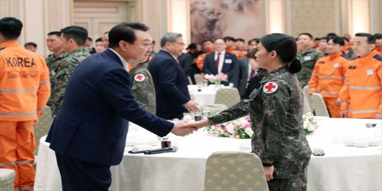 Güney Kore Devlet Başkanı "gerçek kardeş ülke" olduklarını söyledi.