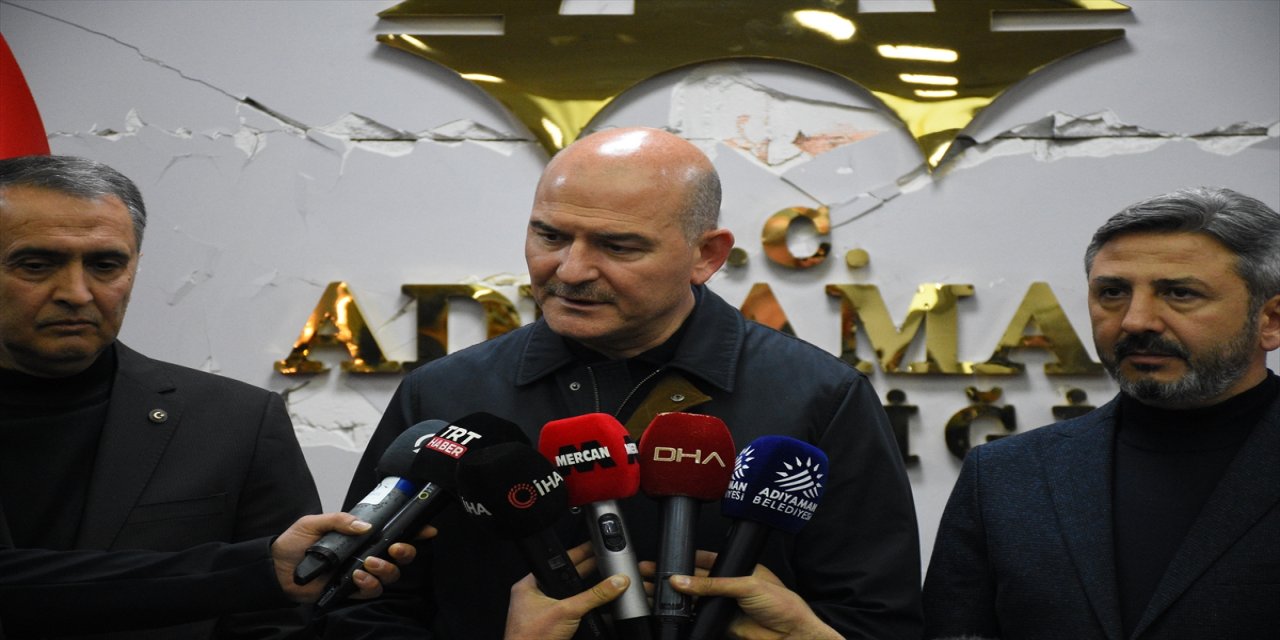 İçişleri Bakanı Soylu, Adıyaman'da açıklamalarda bulundu: