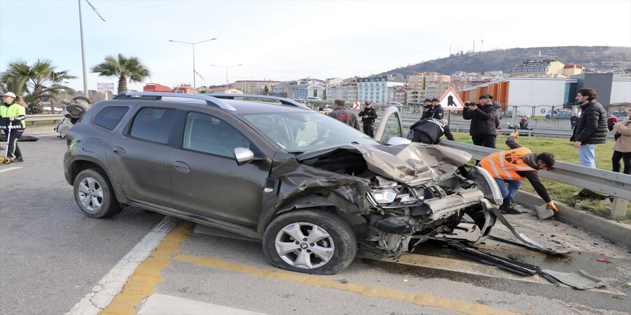 Trabzon'daki trafik kazasında 1 kişi öldü, 4 kişi yaralandı