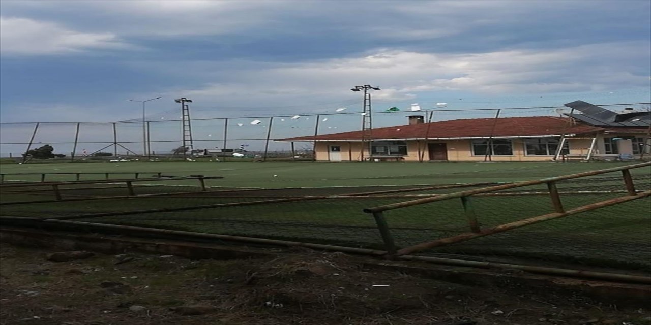 Trabzon'da şiddetli fırtına meydana geldi.