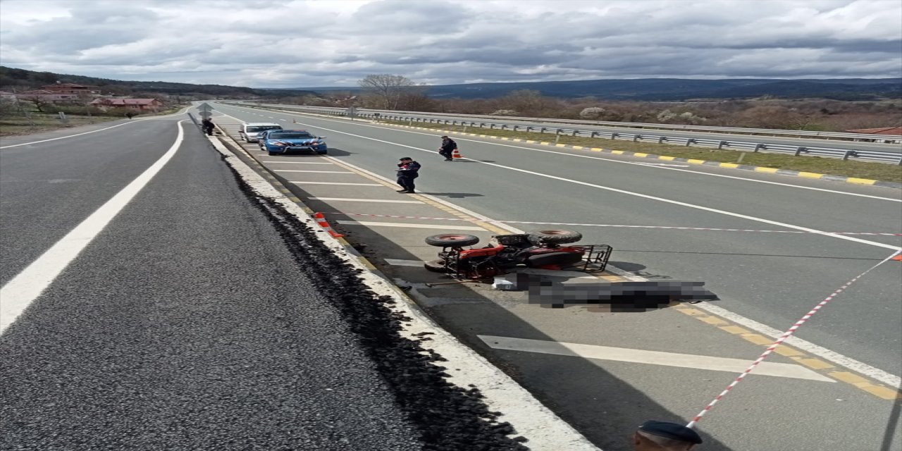 Kastamonu'da ATV motoru ile üst geçitten düşen yaşlı adam öldü