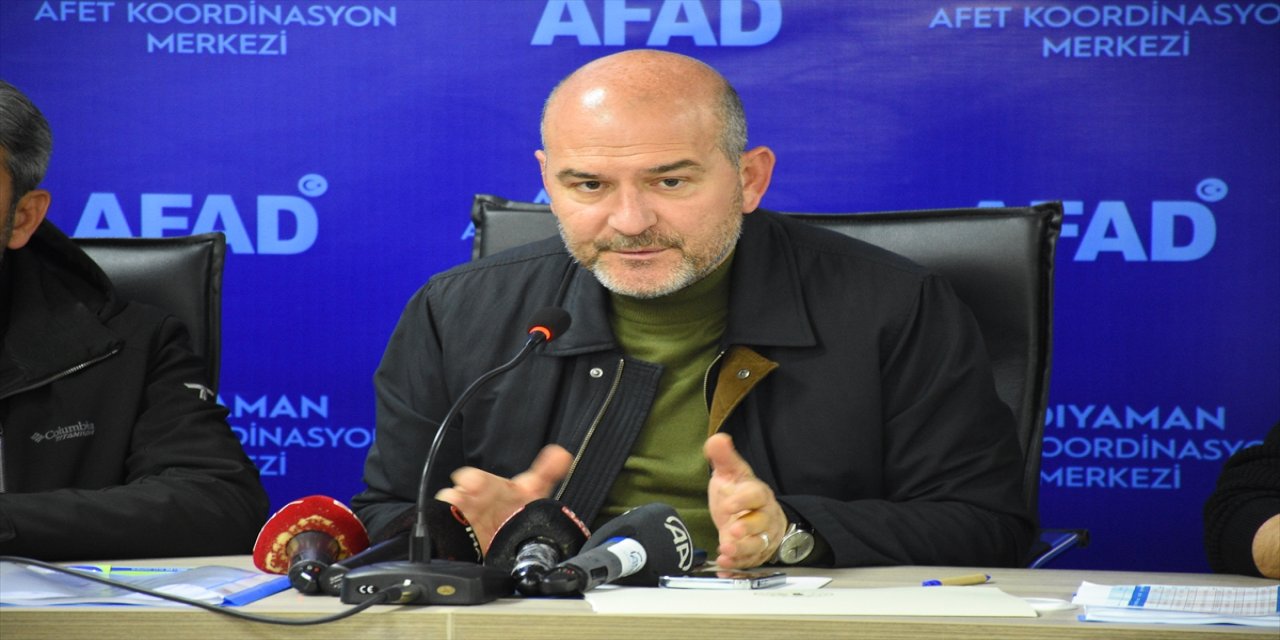 İçişleri Bakanı Süleyman Soylu, Adıyaman'da konuşma yaptı.