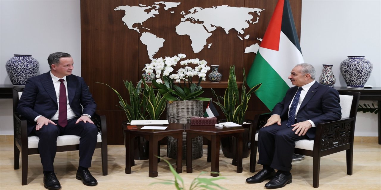 Filistin Başbakanı Iştiyye ve TİKA Başkanı Kayalar'dan "işbirliğini güçlendirme" görüşmesi