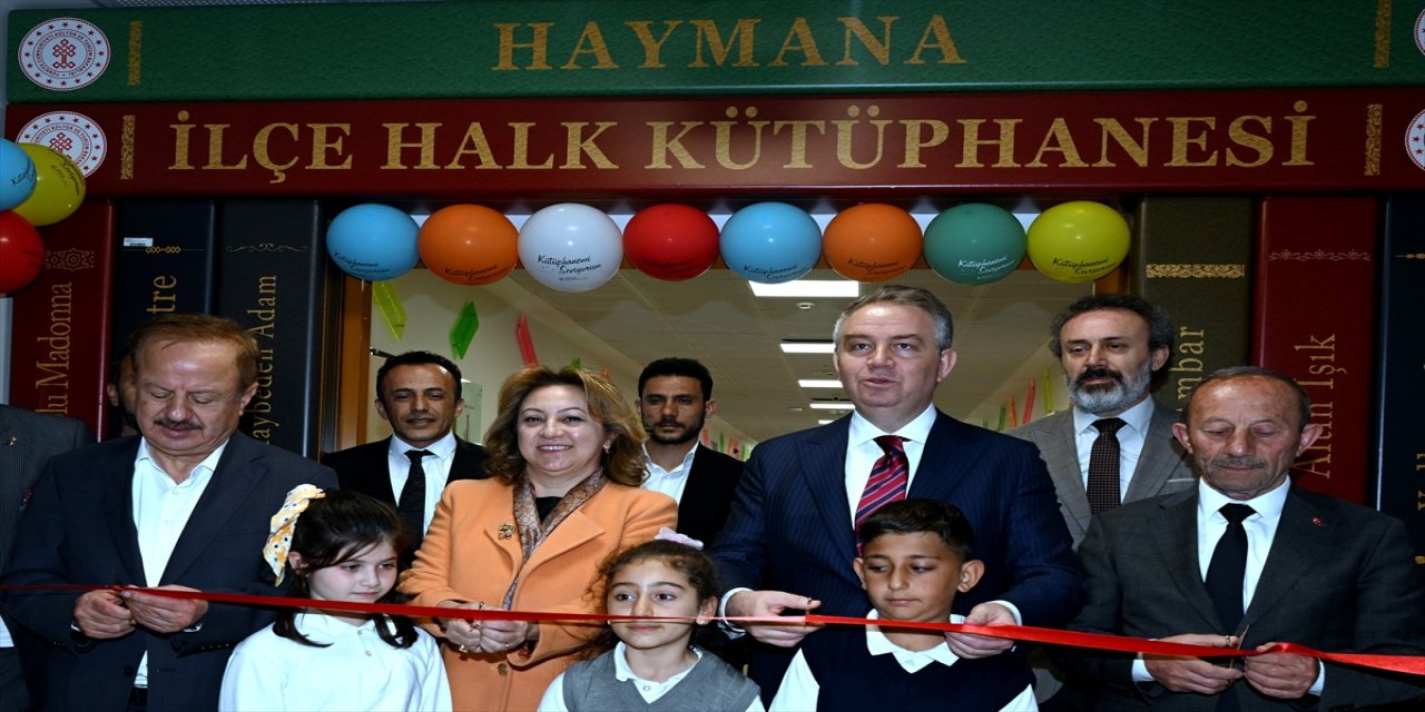 Haymana Halk Kütüphanesi açıldı.