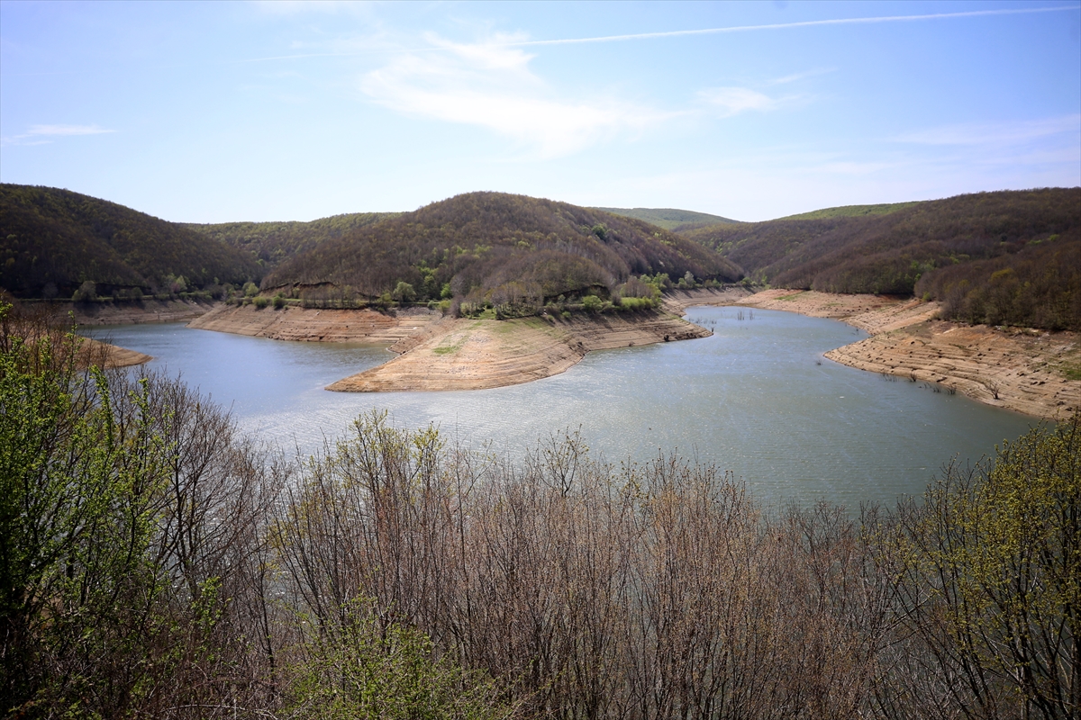 Nisan yağmurları kuruma noktasına gelen Kazandere Barajı'na "can suyu" oldu
