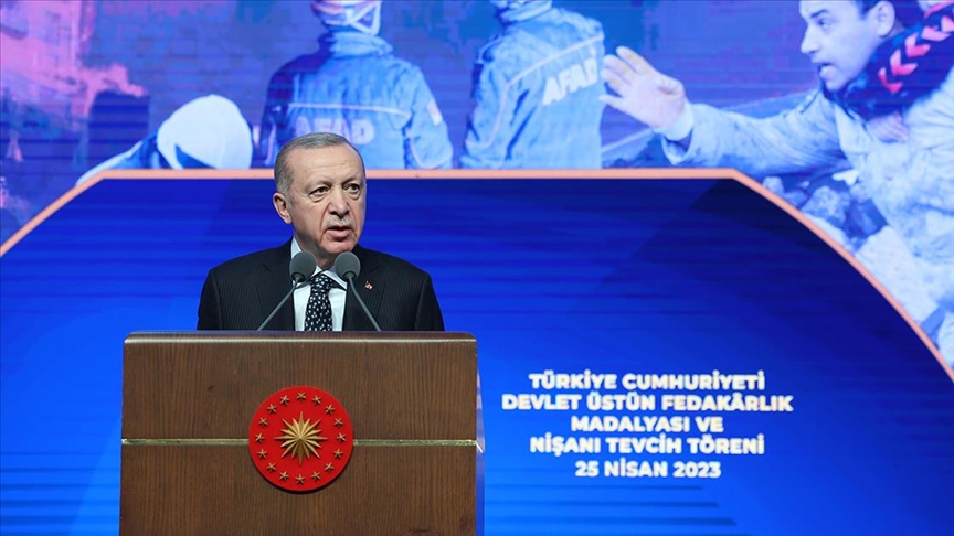 Cumhurbaşkanı Erdoğan, Devlet Üstün Fedakarlık Madalyası Tevcih Töreni'nde konuştu