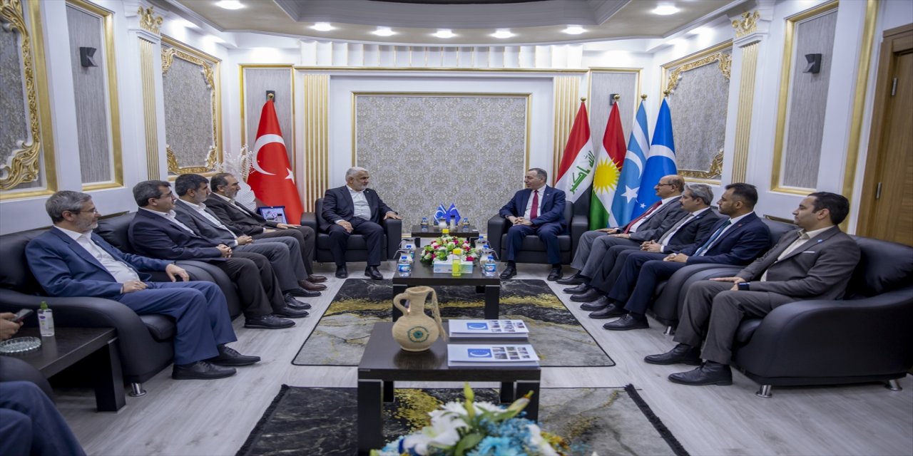 HÜDA PAR Genel Başkanı Yapıcıoğlu, Erbil'de Türkmen Bakan Maruf ile görüştü