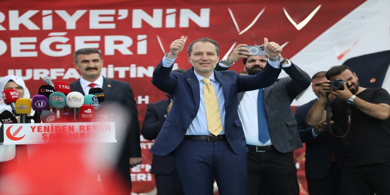 Yeniden Refah Partisi Genel Başkanı Erbakan, Şanlıurfa'da konuştu: