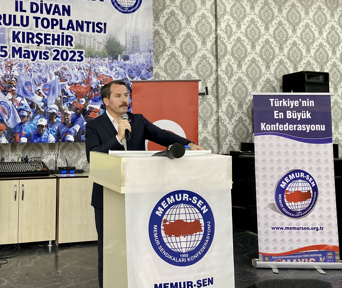 Memur-Sen Genel Başkanı Yalçın, Kırşehir’de konuştu