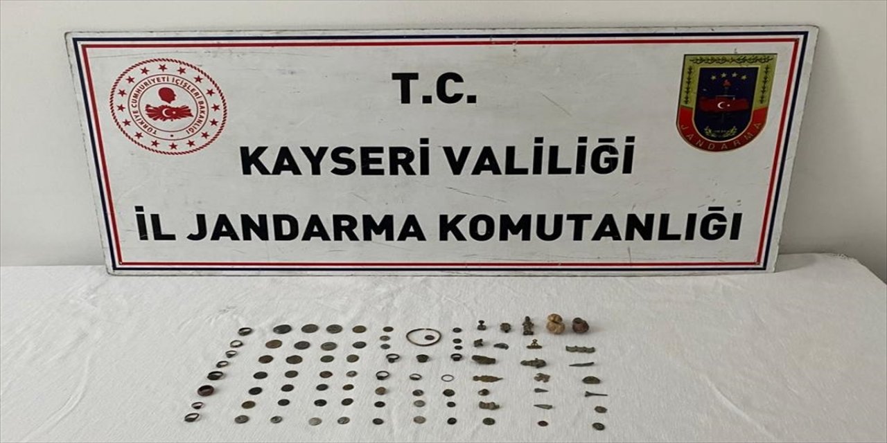 Kayseri'de tarihi eser operasyonunda 1 kişi yakalandı