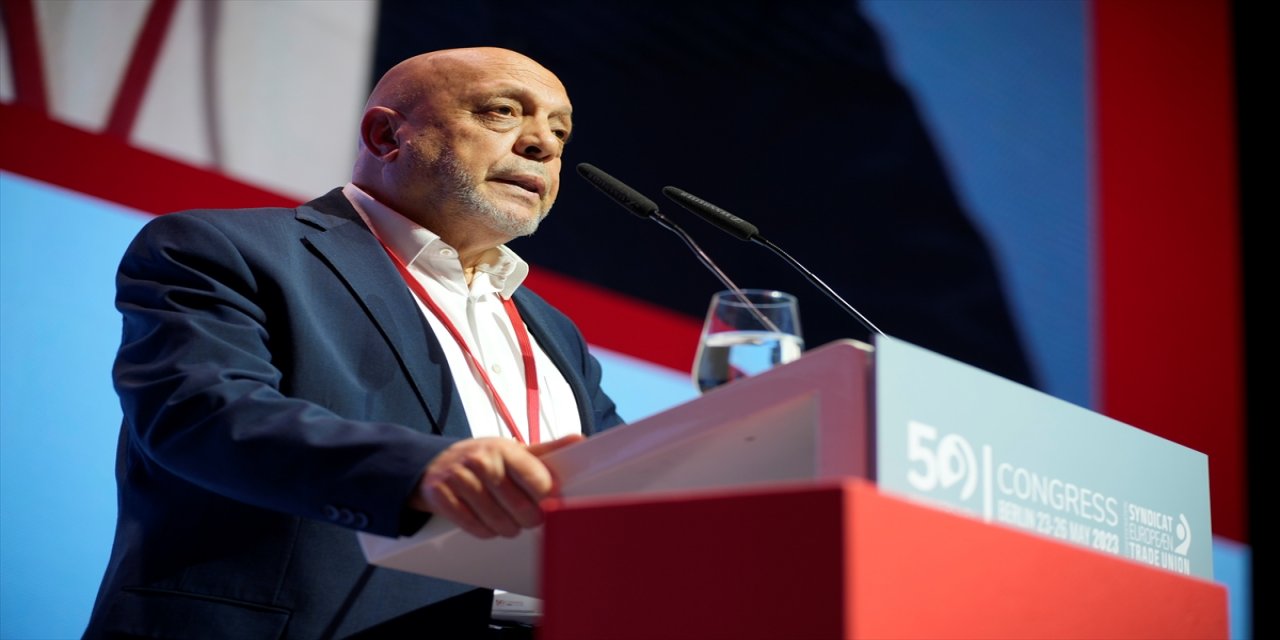 HAK-İŞ Genel Başkanı, ETUC Genel Kurulu'nda konuşma yaptı.