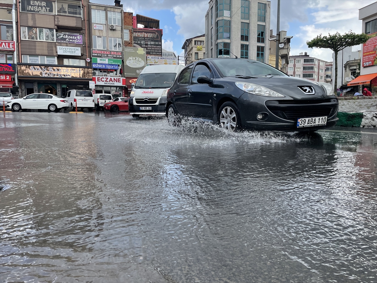 Kırklareli'nde sağanak etkili oldu