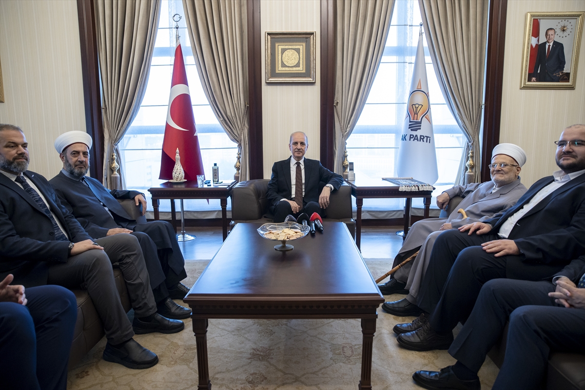 AK Parti Genel Başkanvekili Kurtulmuş, Mescid-i Aksa İmam Hatibi Sabri ile görüştü
