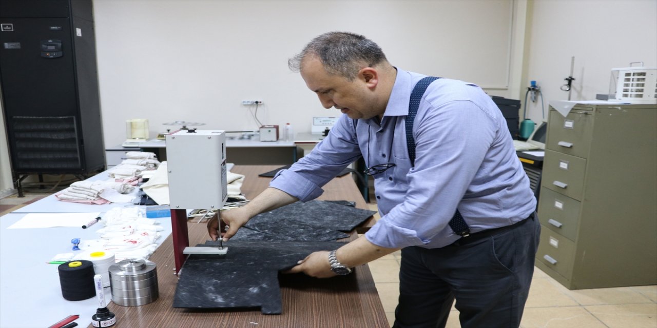 Gaziantep'te keçi kılından yalıtım malzemesi üretildi.