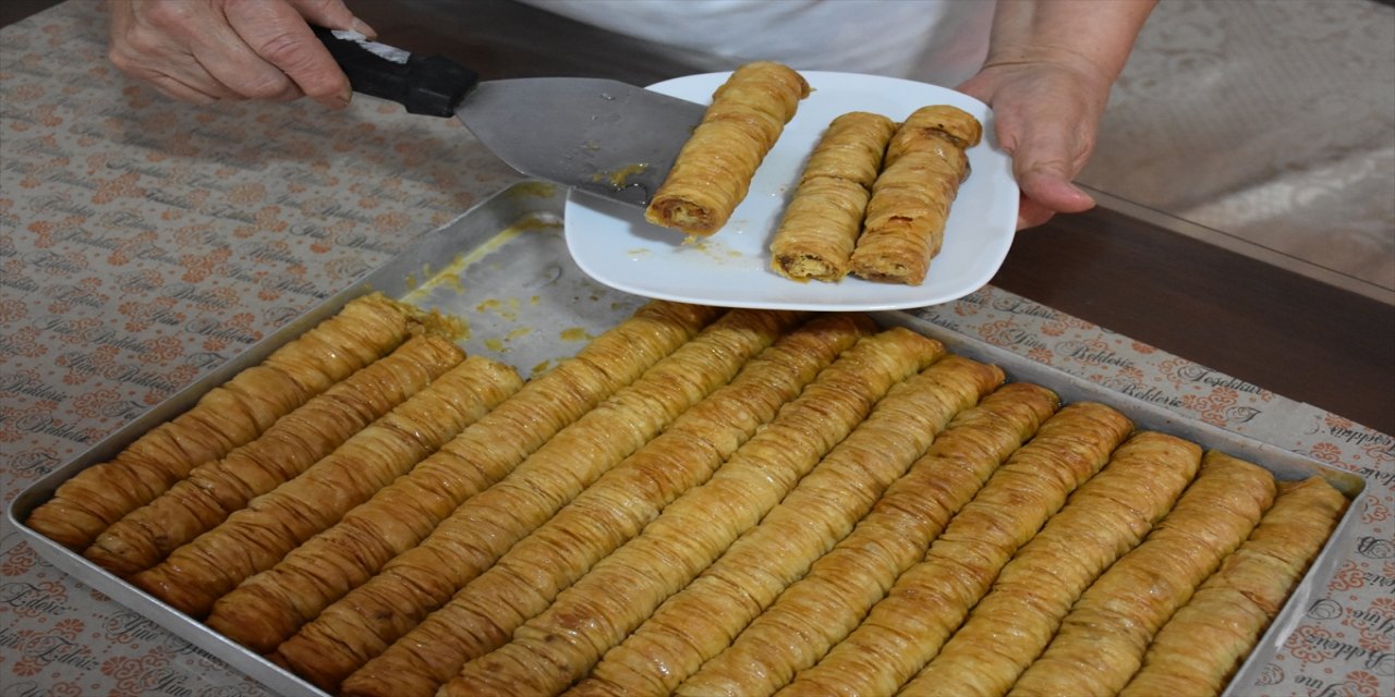 Tescilli Ordu fındıklı burma tatlısı bayramda da ağızları tatlandırıyor.