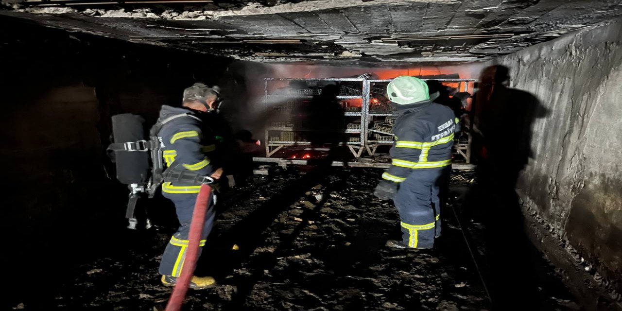 Tokat'ta tuğla fabrikasında çıkan yangın söndürüldü