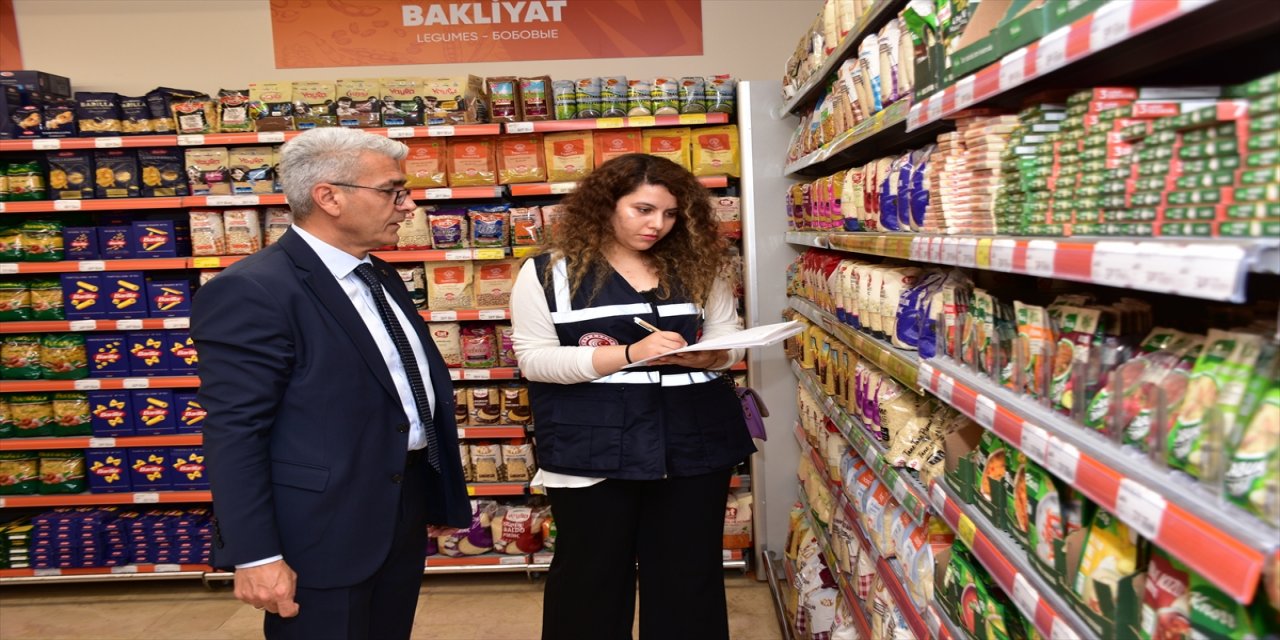 Ticaret Bakanlığının Samsun, Antalya ve Kocaeli'de marketlerde etiket denetimleri: