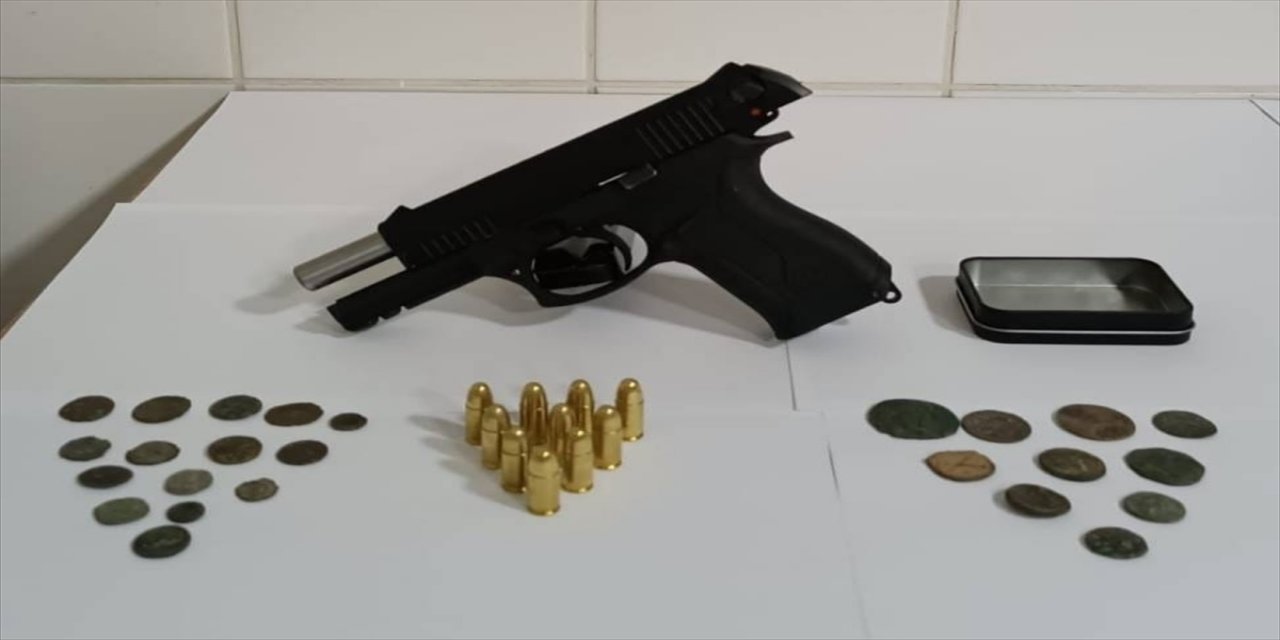 Tekirdağ'da 23 sikke bulundu.