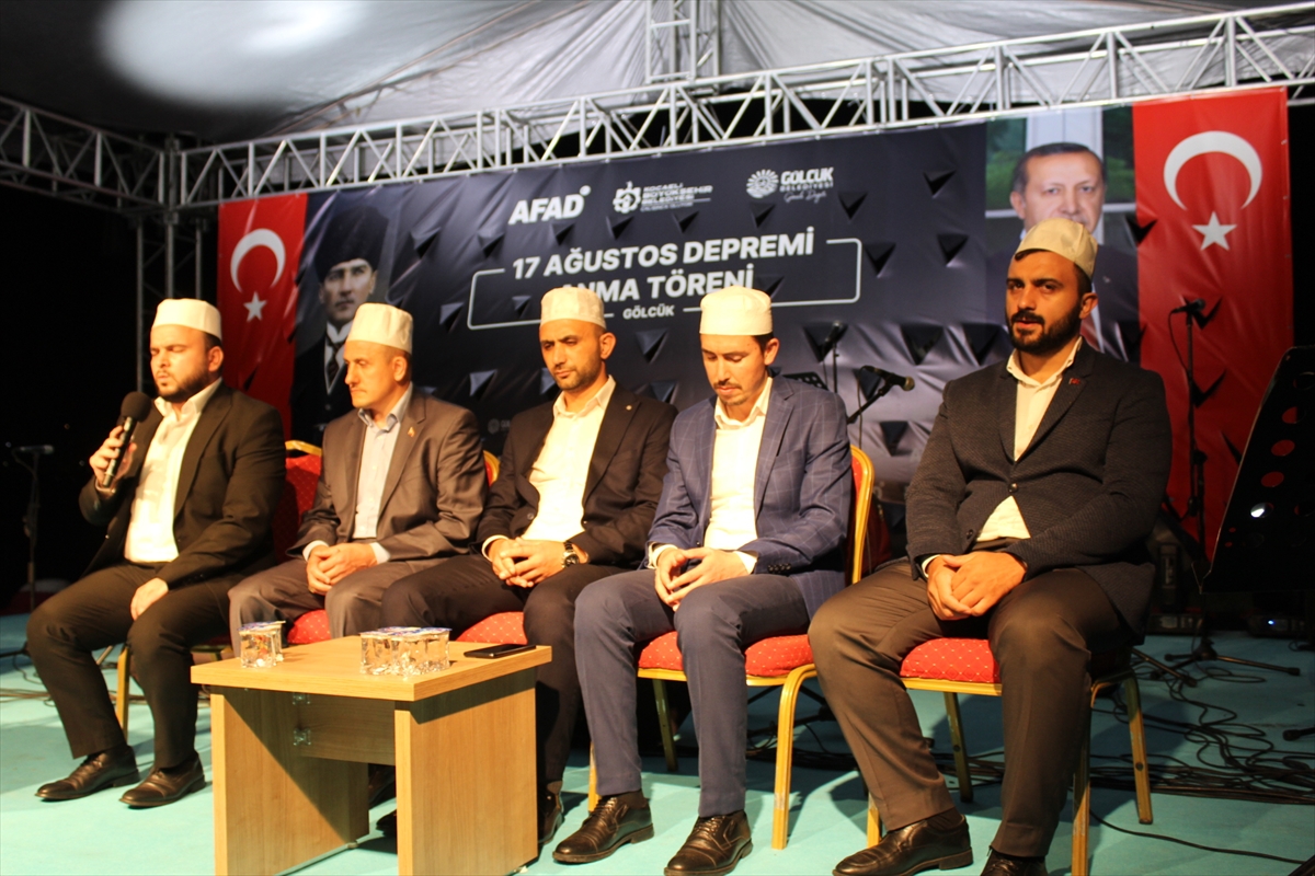 Marmara Depremi’nde hayatını kaybedenler Gölcük'te anıldı