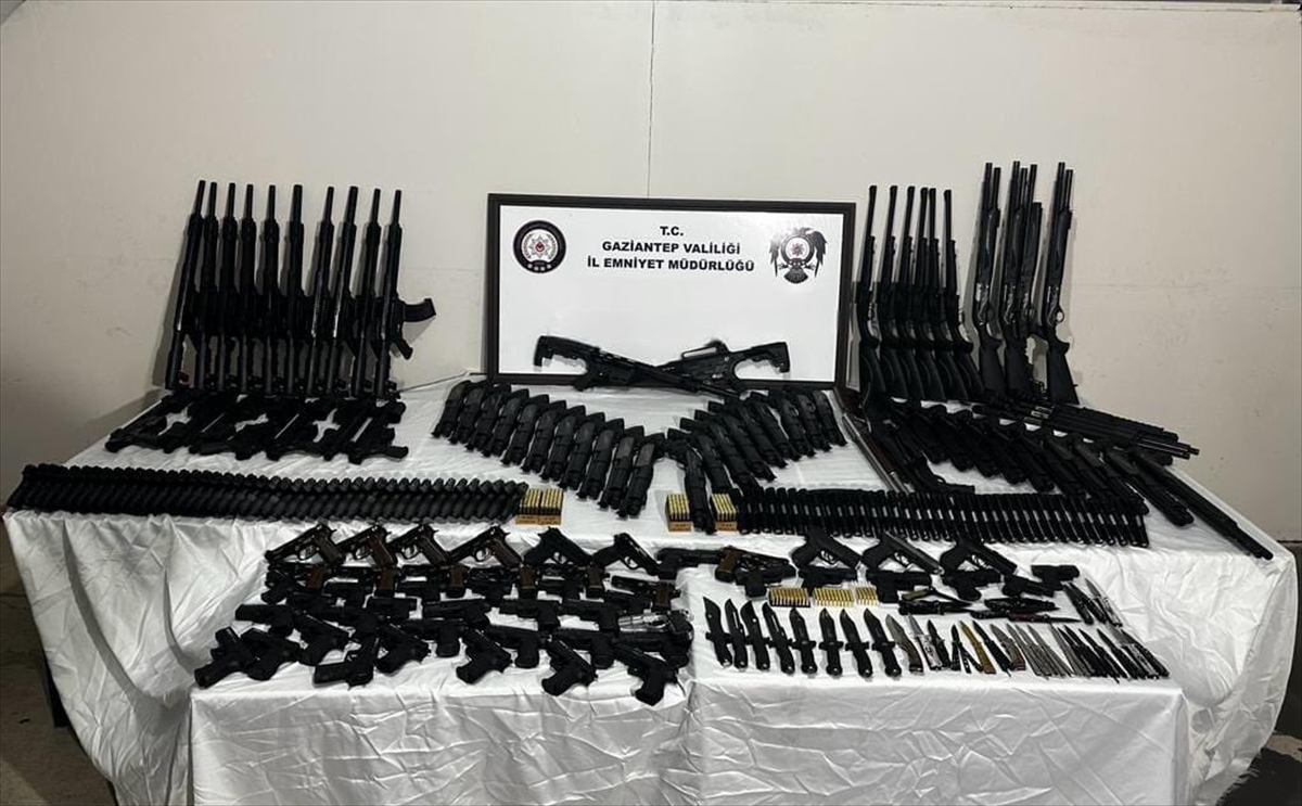 Gaziantep'te silah kaçakçılığı operasyonunda 1 şüpheli yakalandı