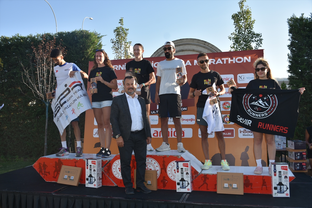 Afyonkarahisar'da düzenlenen Arnica 9. Frig Ultra Maratonu tamamlandı