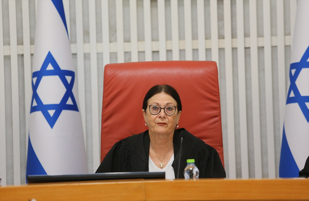 İsrail'de Yüksek Mahkeme'de yargı düzenlemesindeki kanun görüşülüyor