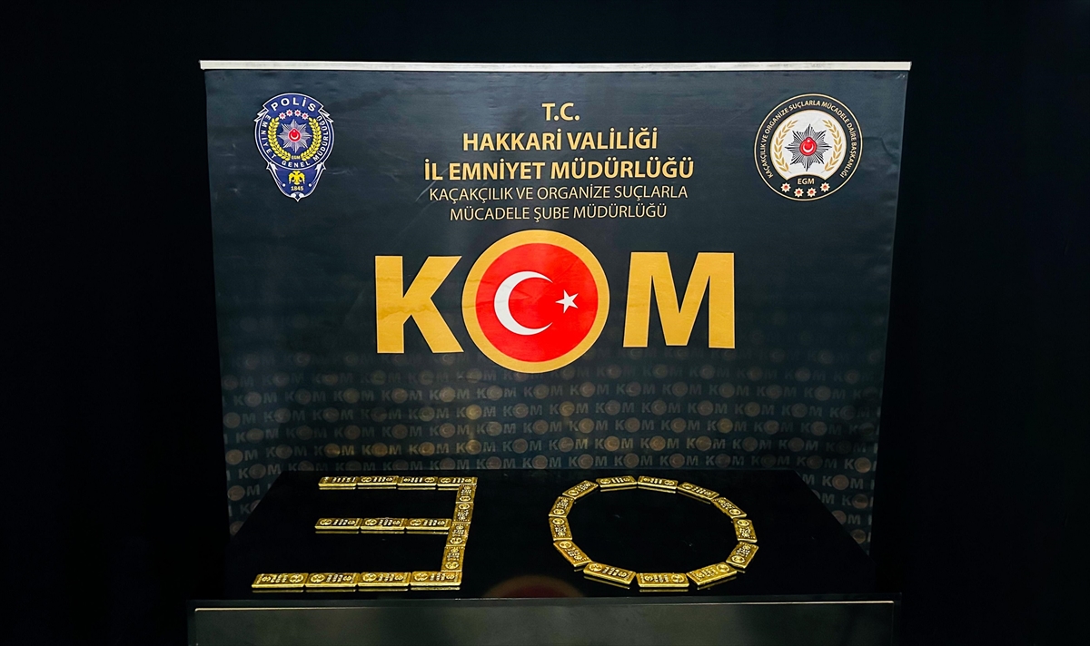 Gümrük kaçağı 28 kilogram külçe altın yakalandı