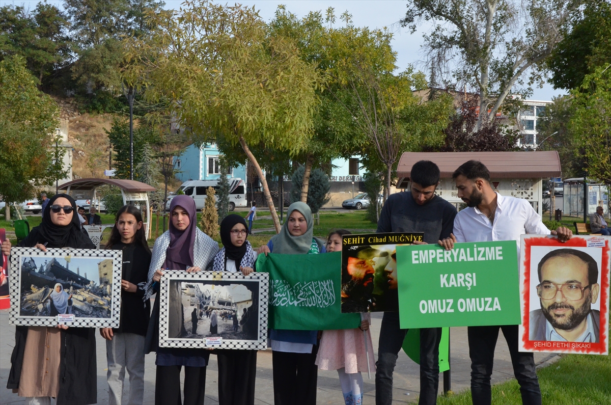 Kahramanmaraş ve Kilis'te Filistinlilere destek gösterisi yapıldı