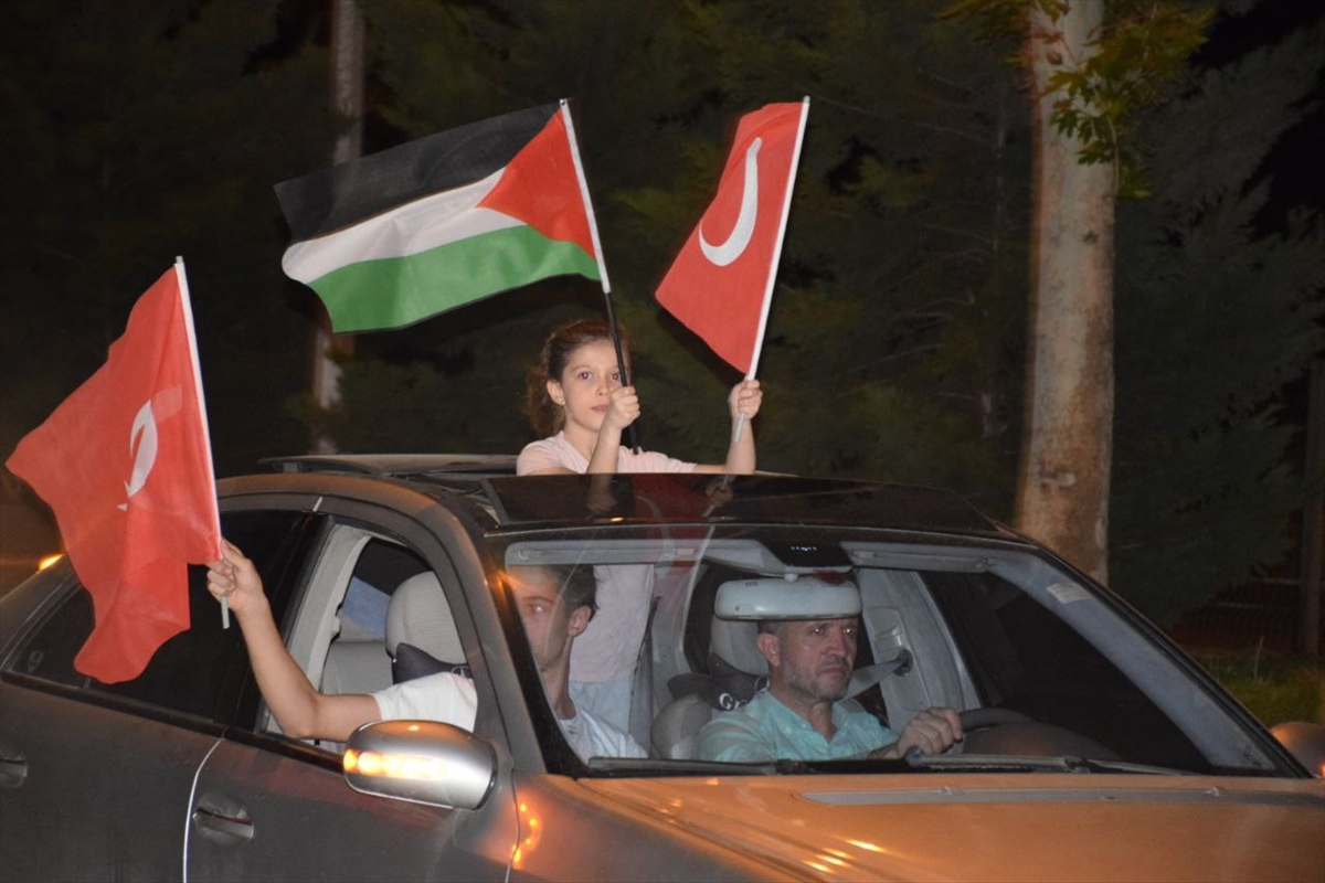 Kahramanmaraş'ta "Filistin'e Yola Çık" konvoyu düzenlendi