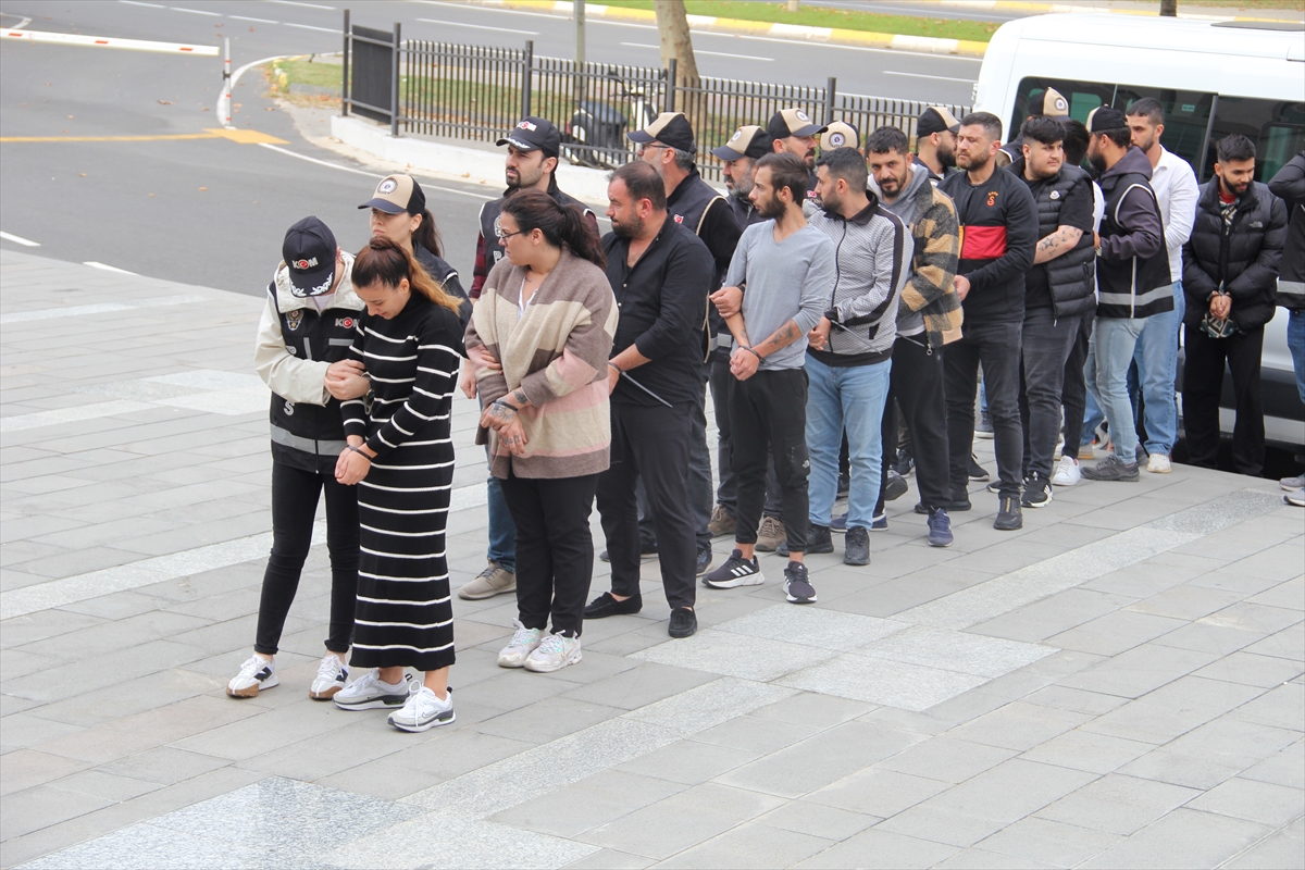 Tekirdağ'da "Kafes" operasyonunda yakalanan 12 şüpheli adliyede