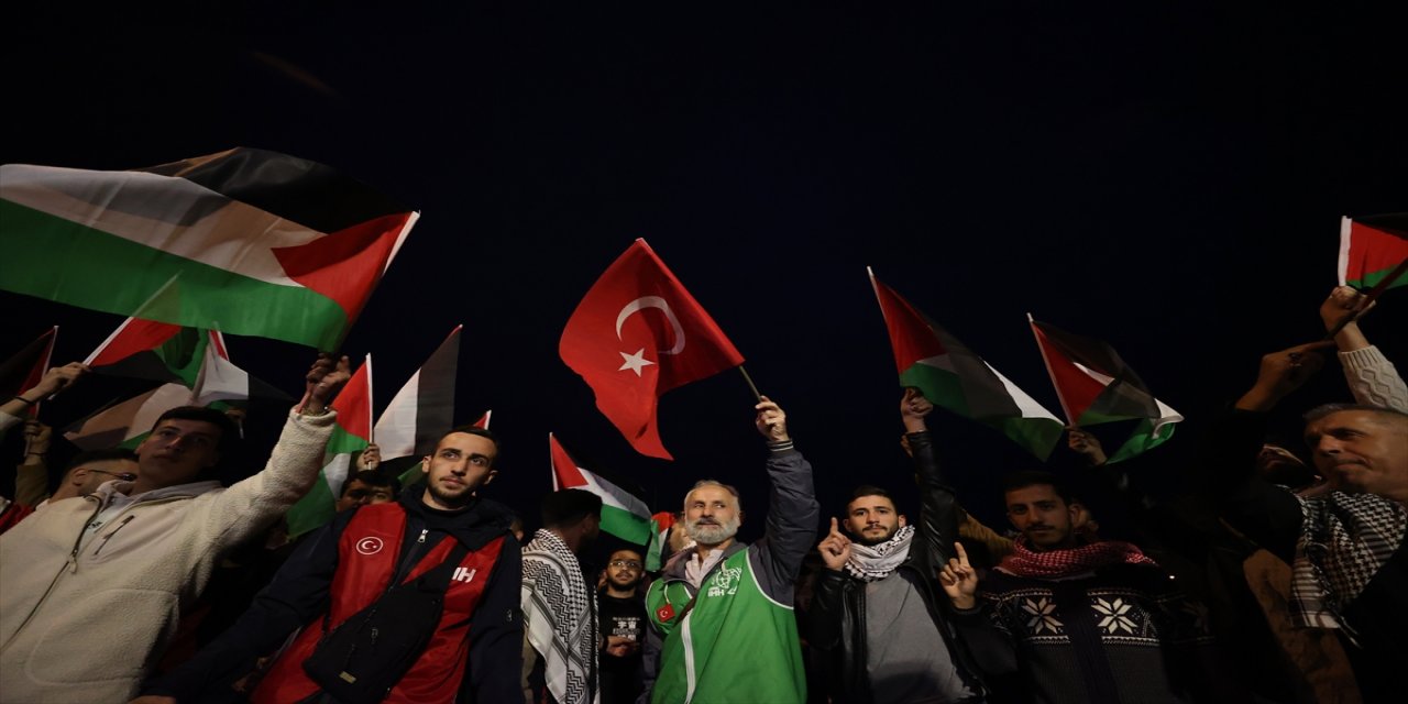 Düzce'de Filistin'e destek programı düzenlendi