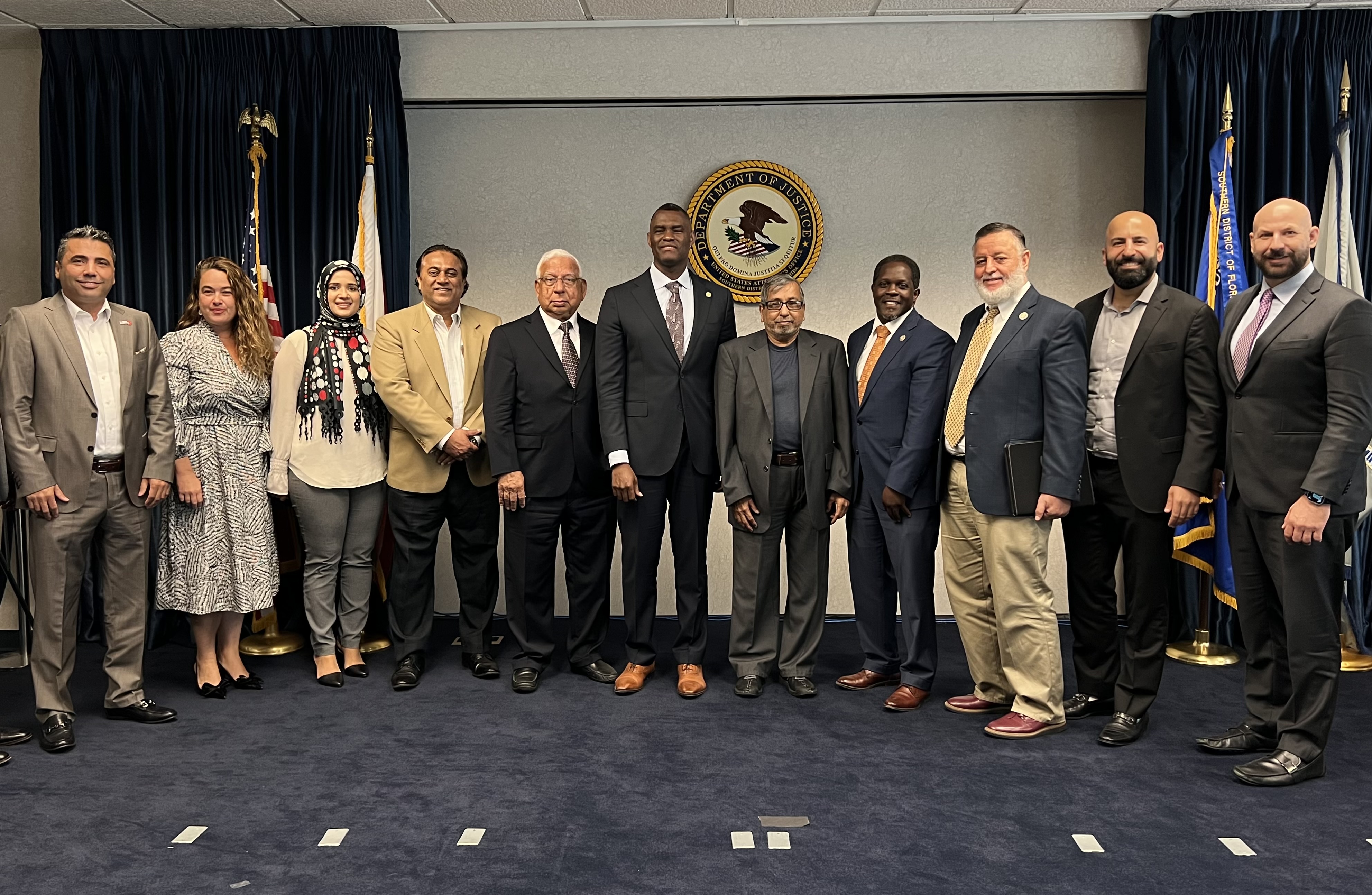 Müslüman Toplum Liderleri ABD Güney Florida Bölgesi Federal Başsavcısı Markenzy Lapointe’yi Ziyaret Etti