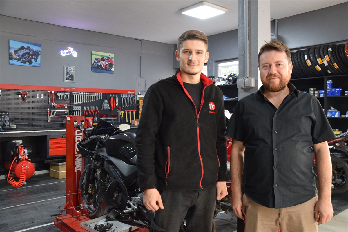 Üniversiteli genç, baba mesleğini sürdürmek için KOSGEB desteğiyle tamirhane açtı