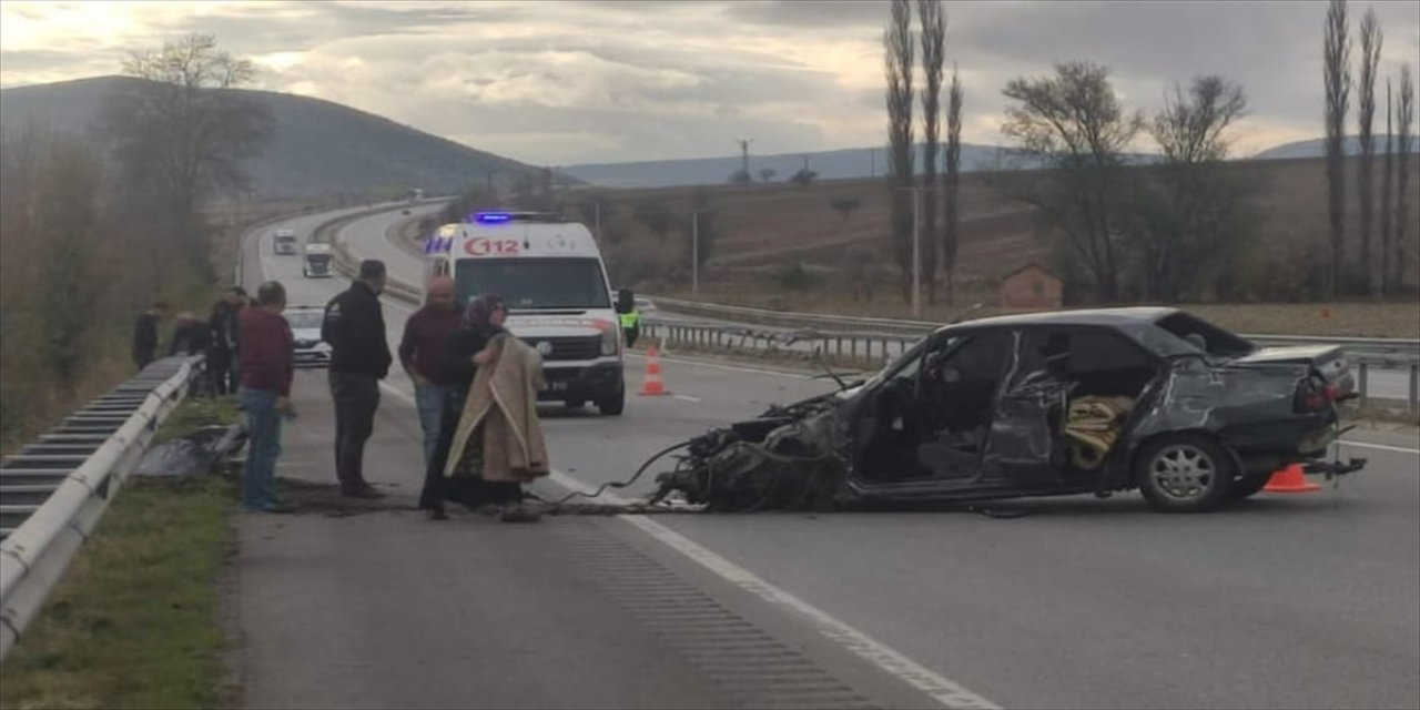 Çorum'da polis memuru trafik kazasında hayatını kaybetti