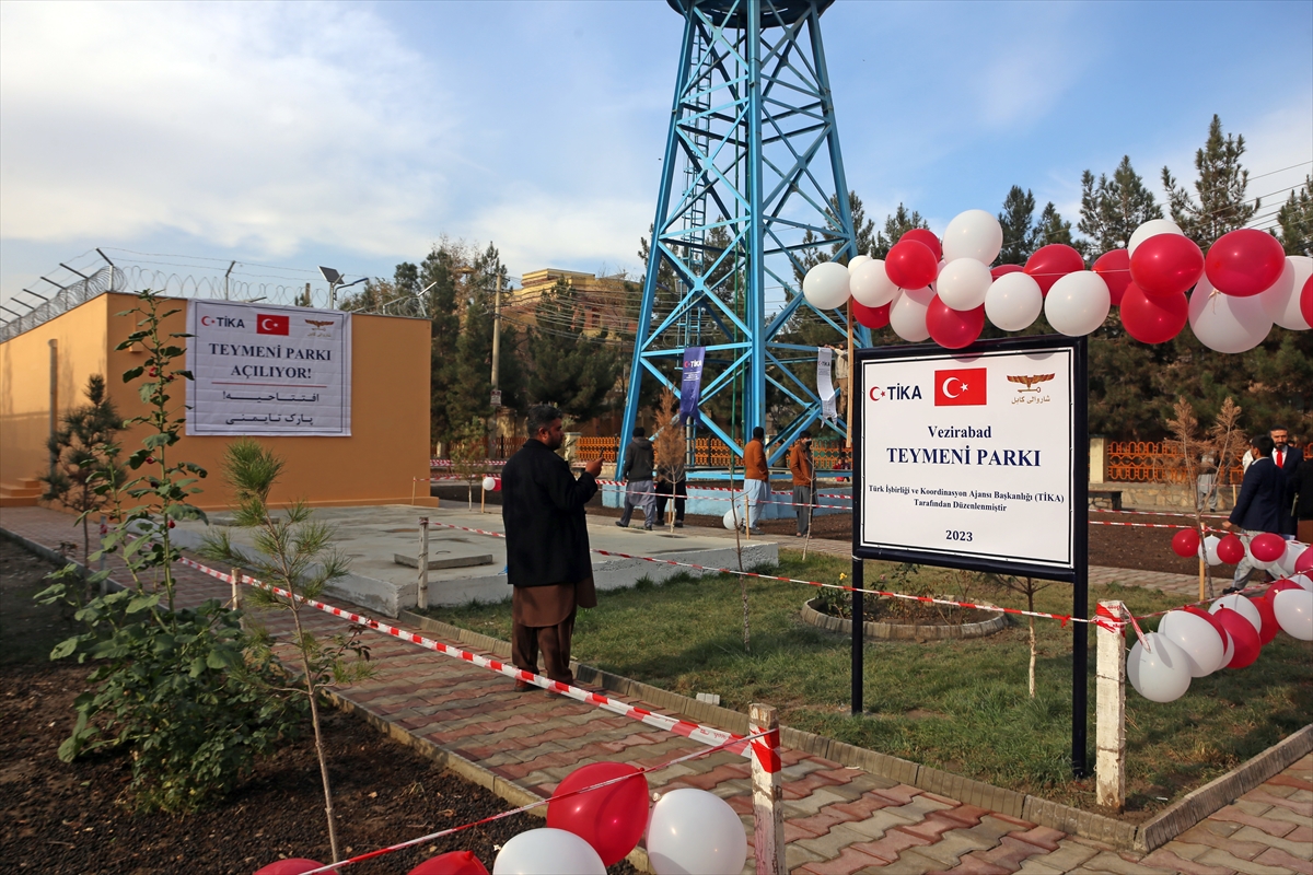 Afganistan'ın başkenti Kabil'de TİKA tarafından yenilenen parkın açılışı yapıldı
