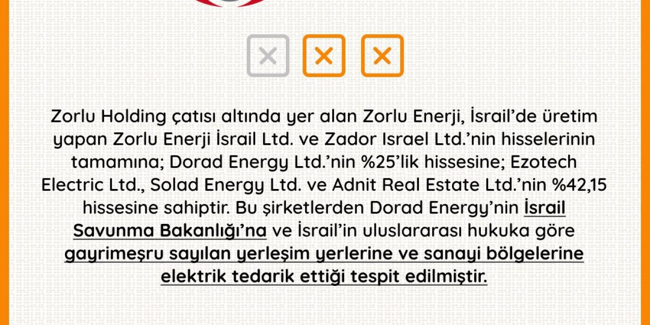ZORLU’da boykot listesine alındı