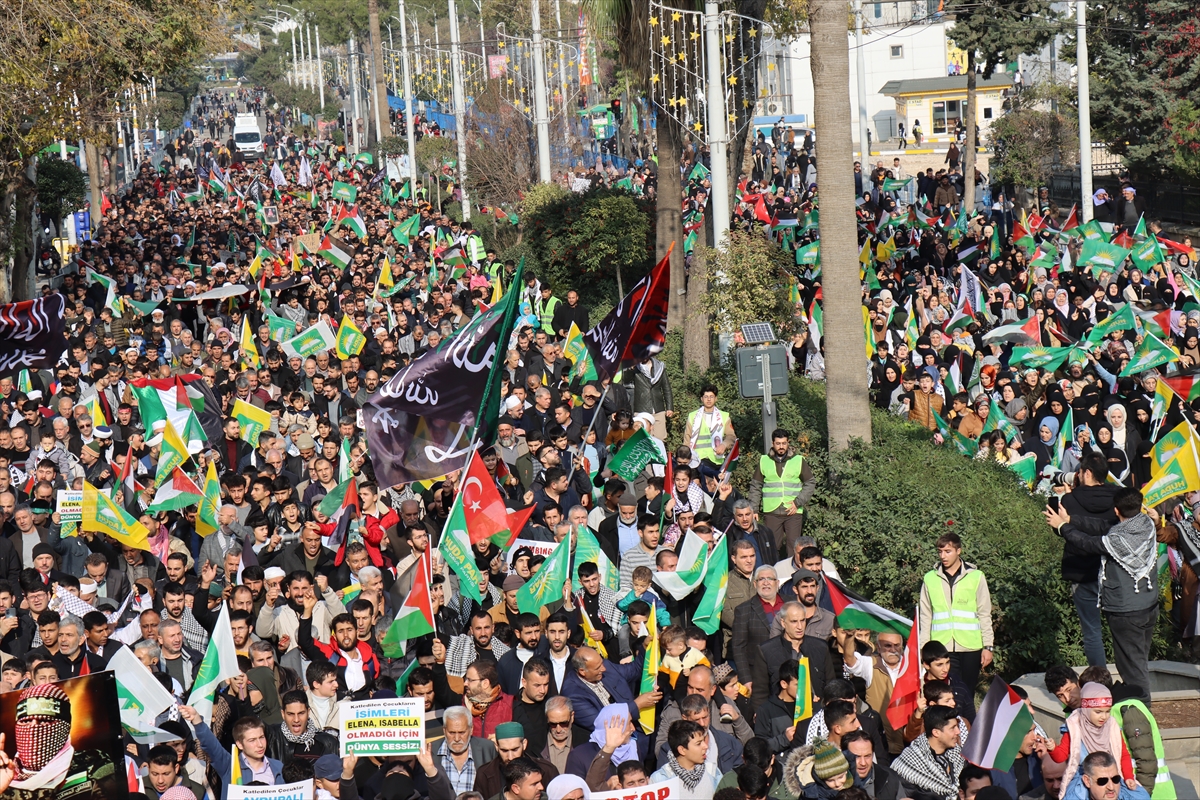 Şanlıurfa'da İsrail'in Gazze'ye yönelik saldırılarına tepki