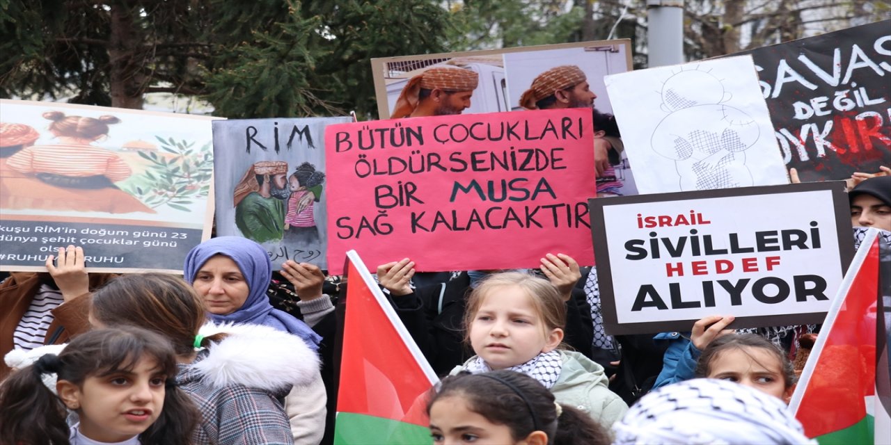 Bursa, Kütahya ve Yalova'da Gazze'ye destek yürüyüşleri ve "Dünya Şehit Çocuklar Günü" etkinlikleri yapıldı