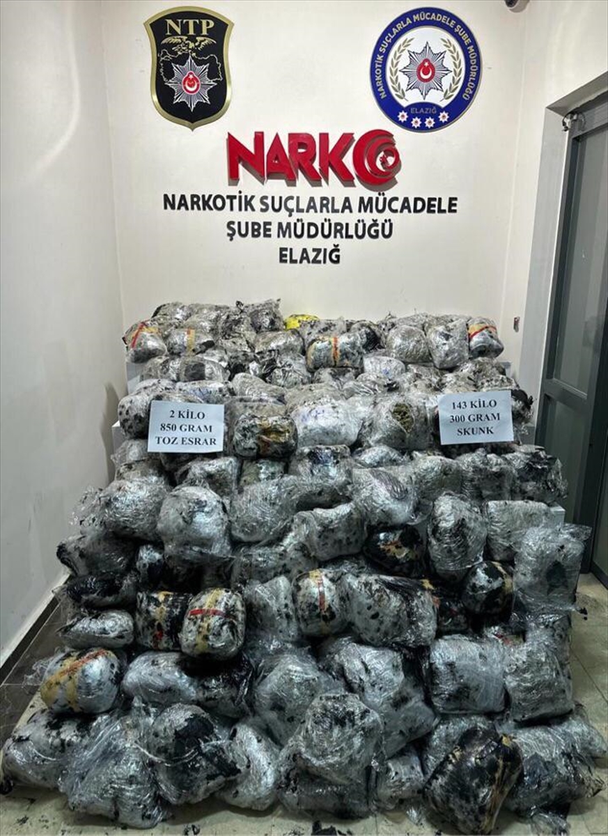 Elazığ'da uyuşturucu operasyonu