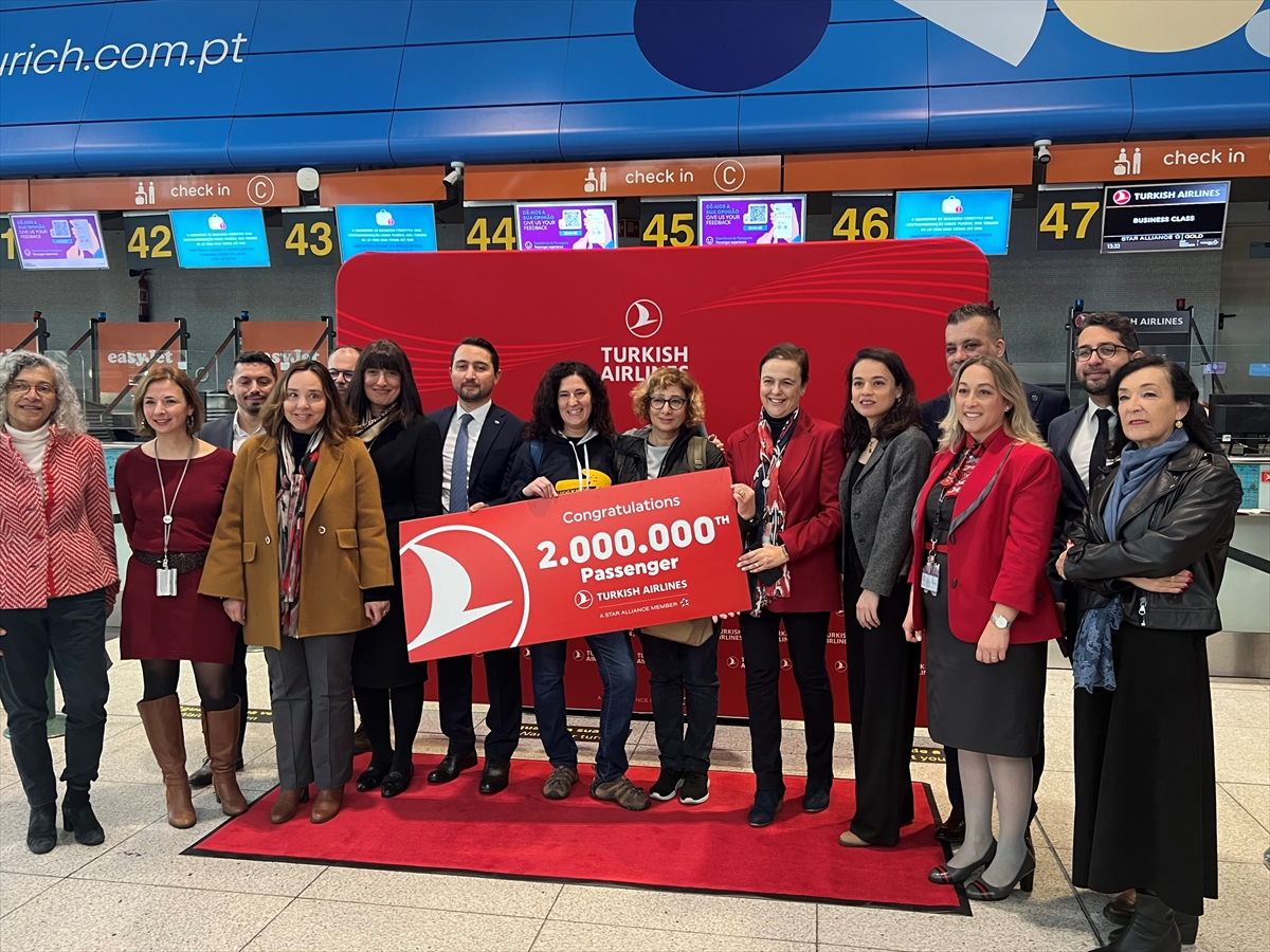 THY, Lizbon-İstanbul seferlerinde 2 milyon yolcu taşıdı