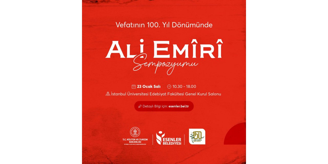 Ali Emiri vefatının 100. Yılında Anılıyor
